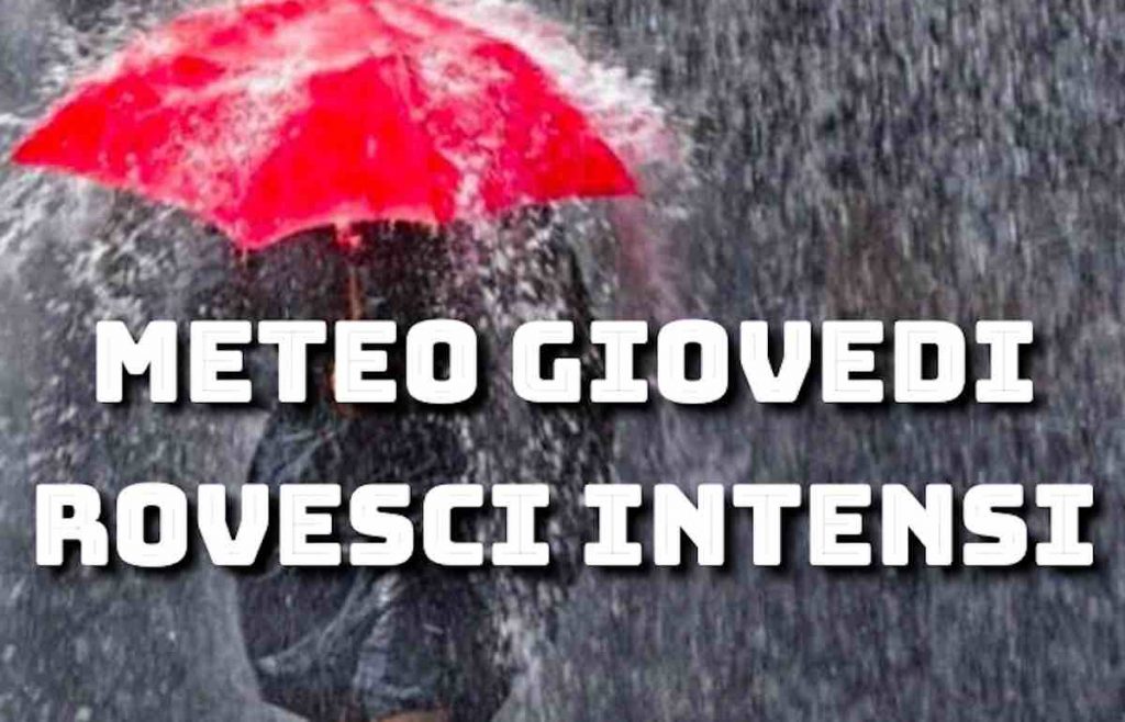 Previsioni Meteo oggi giovedì 8 agosto: temporali e rovesci intensi sole al sud
