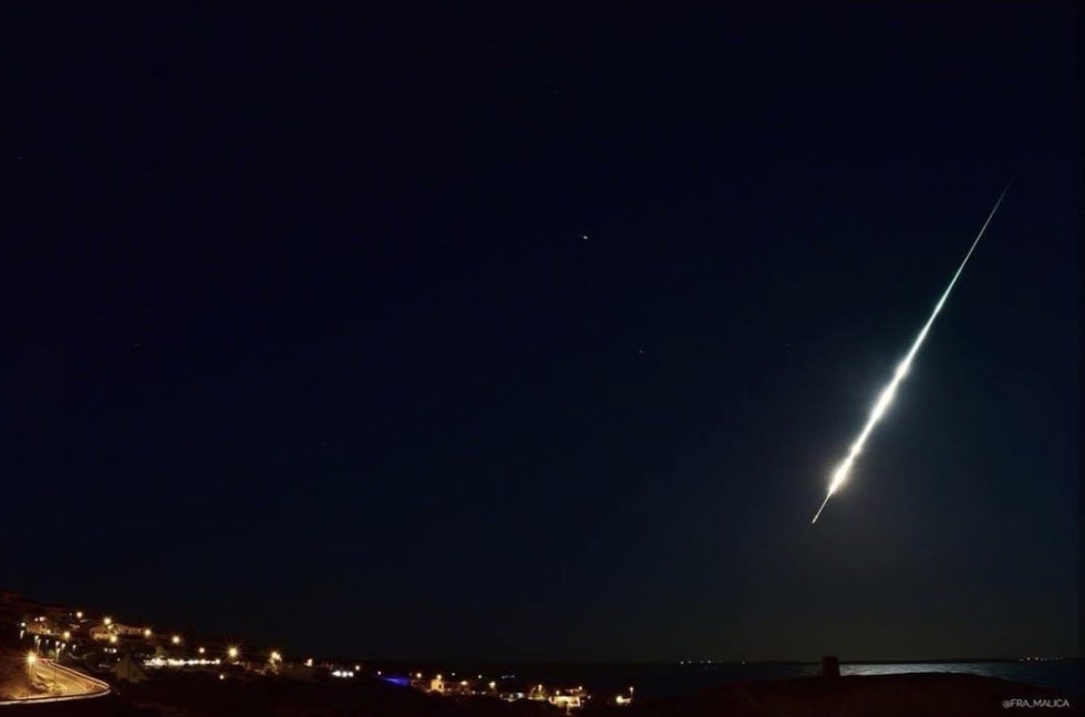 luce meteorite sardegna