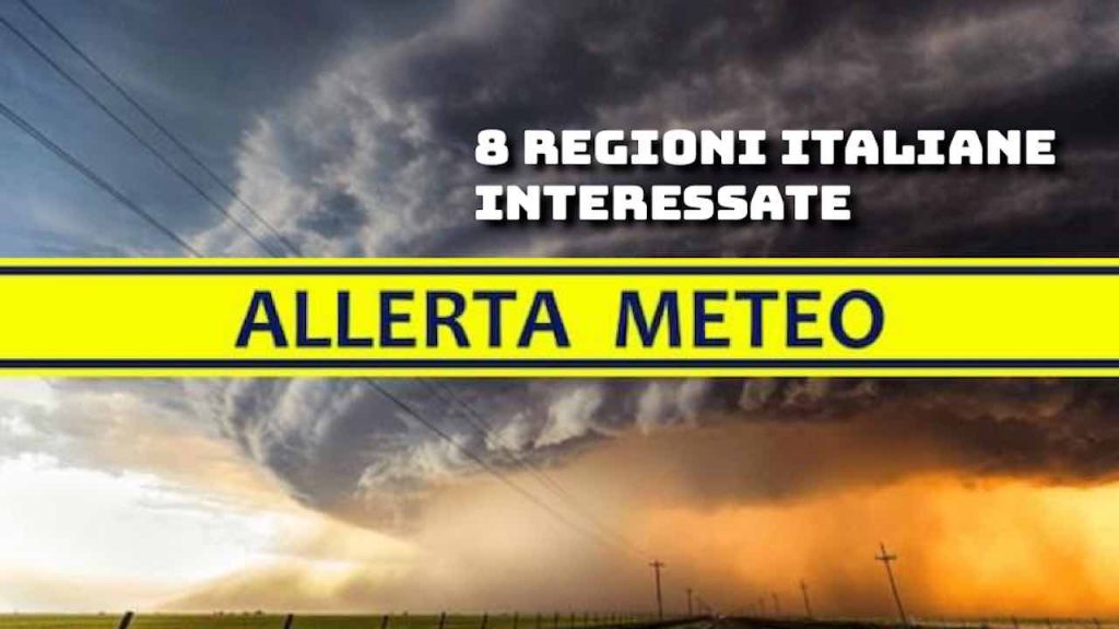 Meteo oggi mercoledì 2 ottobre: allerta Meteo maltempo in 8 regioni