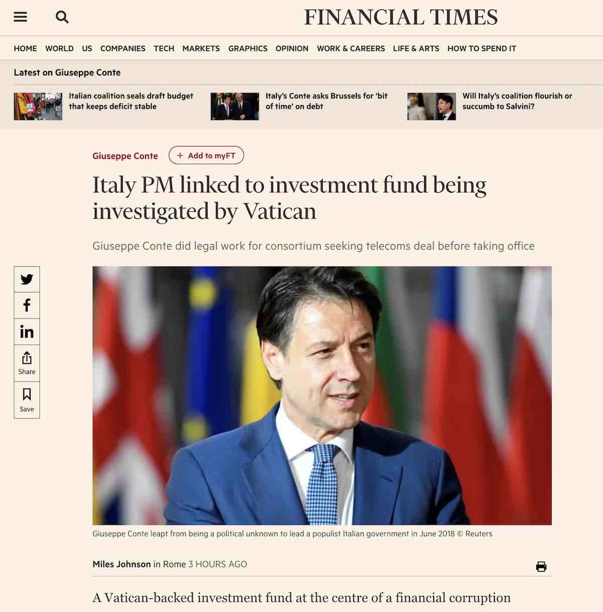 conte fondo vaticano