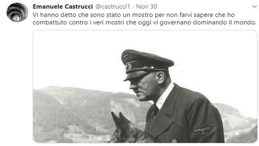 Professore universitario loda Hitler su Twitter:  rischia il licenziamento
