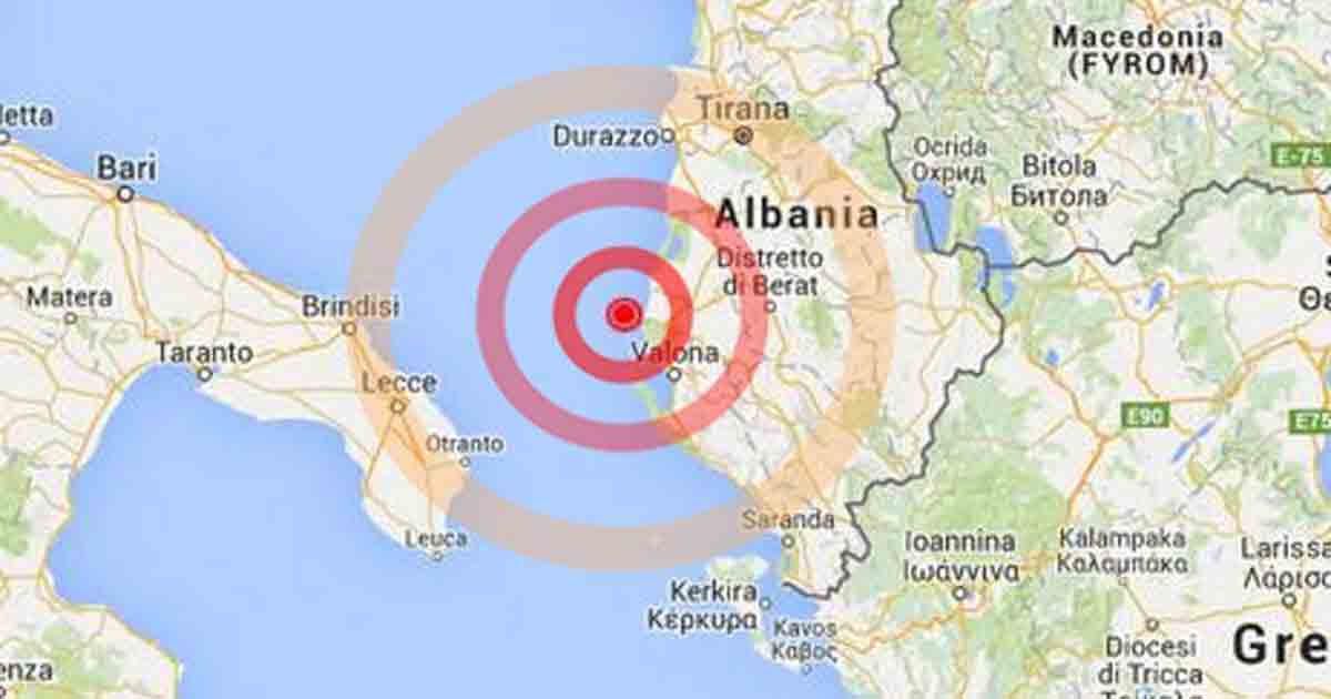 Terremoto Puglia Albania