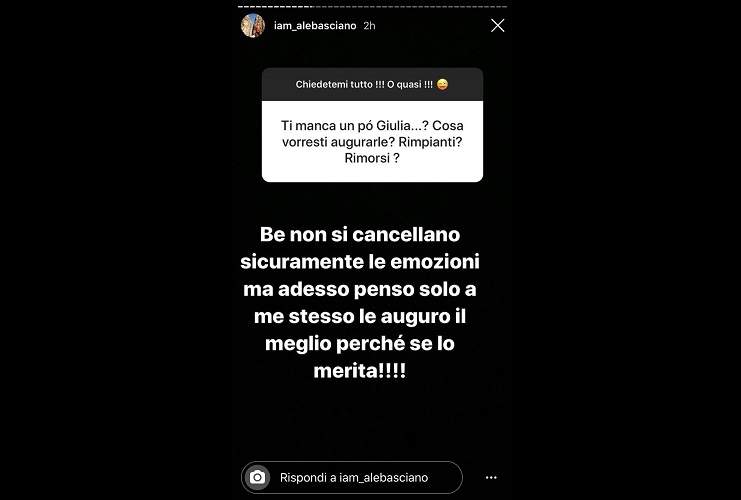 Alessandro Basciano decisione importante 