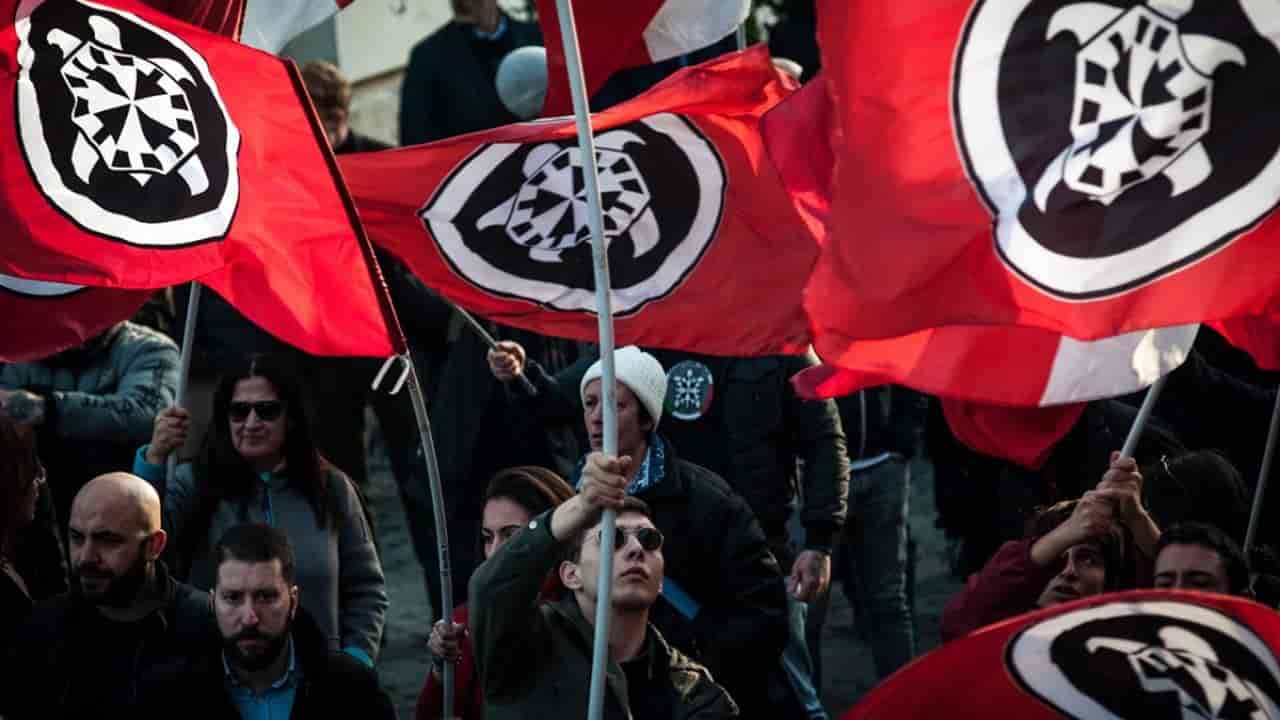 CasaPound manifestazione