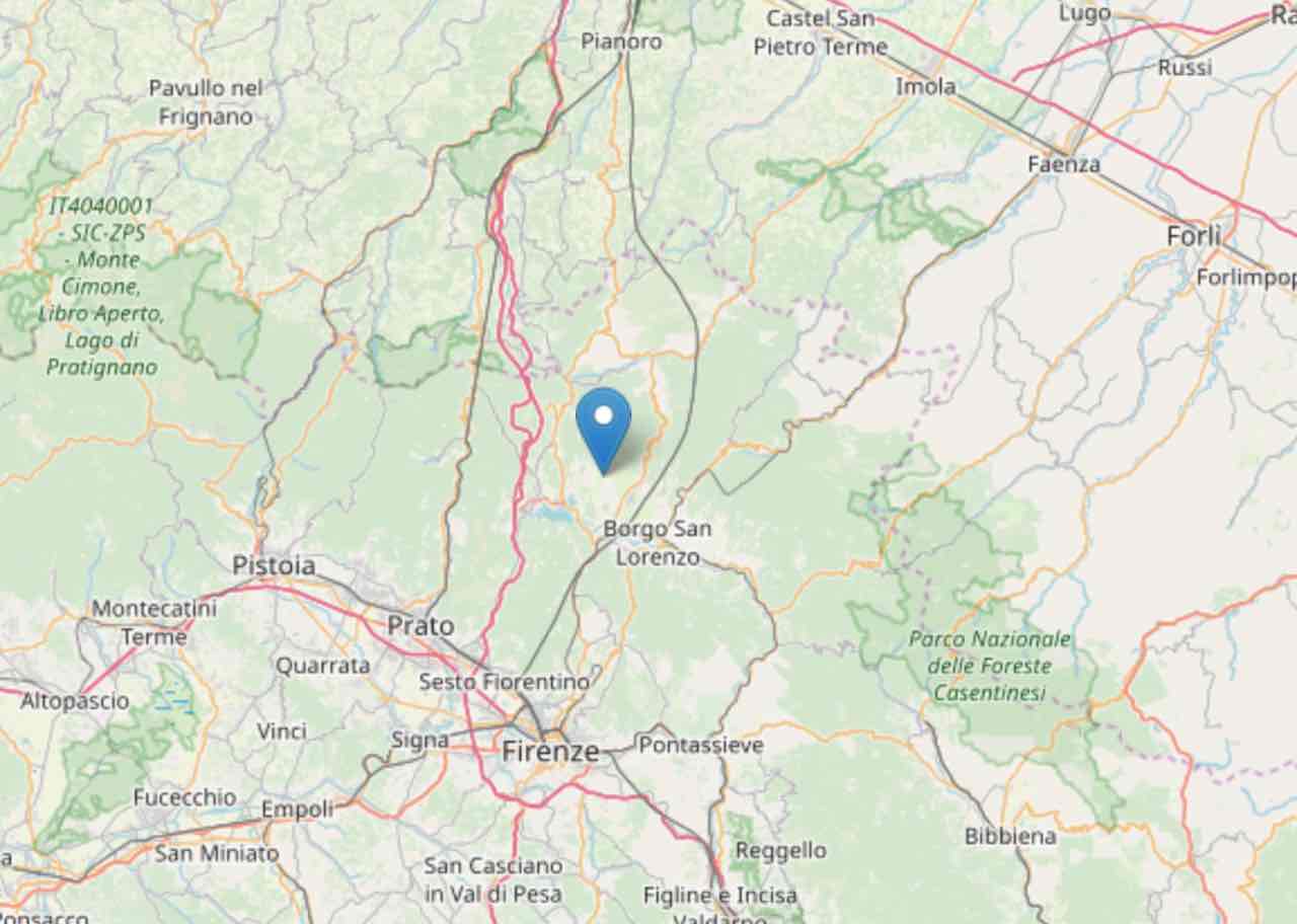 Forte Scossa di Terremoto nell'area metropolitana di Firenze magnitudo 2.6 - meteoweek