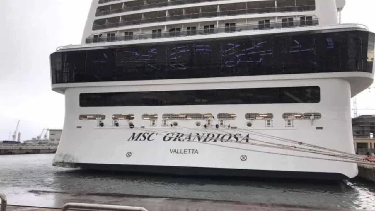 MSC Grandiosa - incidente Palermo