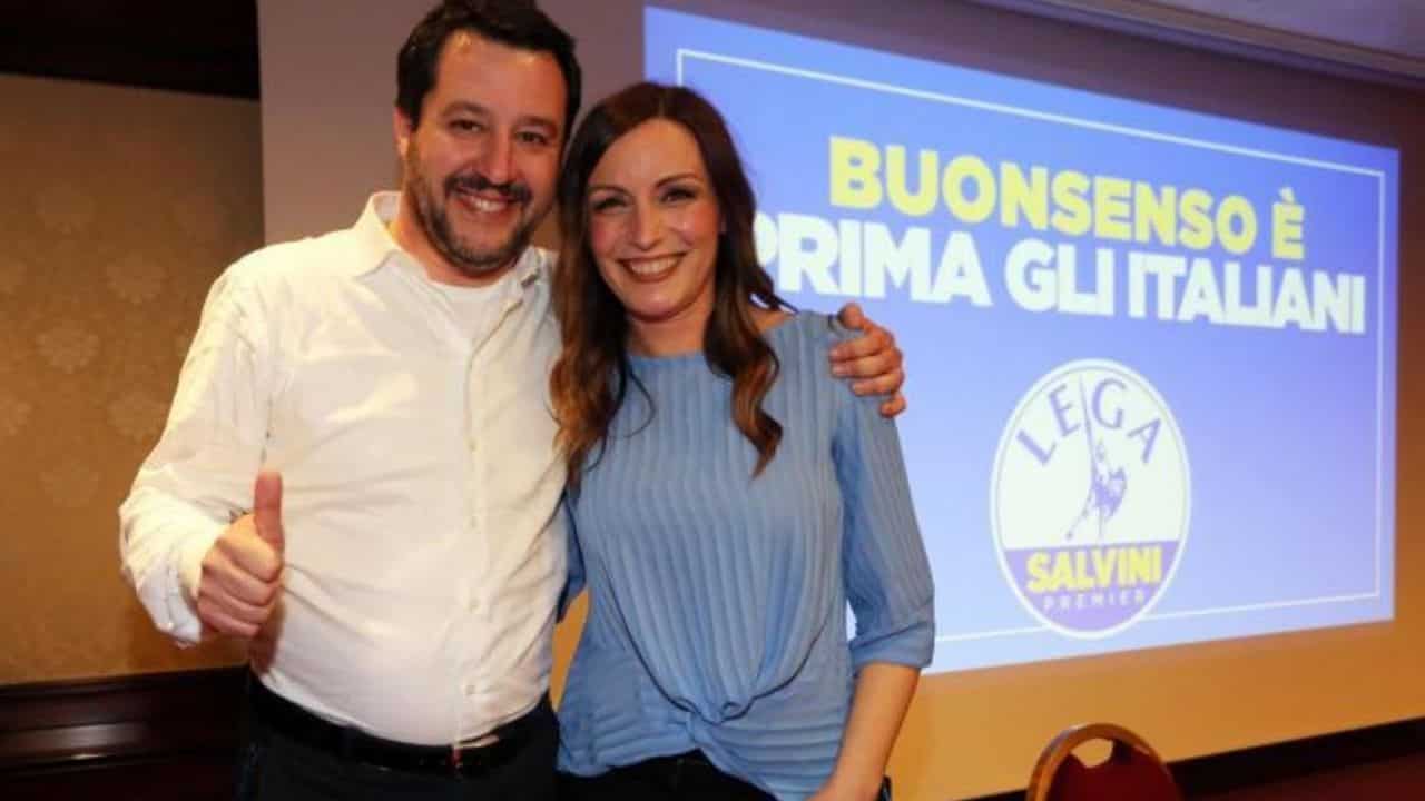 Matteo Salvini e Lucia Borgonzoni