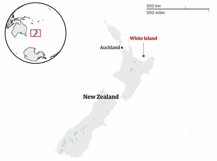 esplode vulcano in nuova zelanda