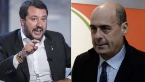 salvini zingaretti bibbiano