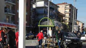 donna investita da suv impazzito