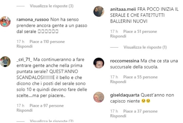 Commenti Instagram - meteoweek