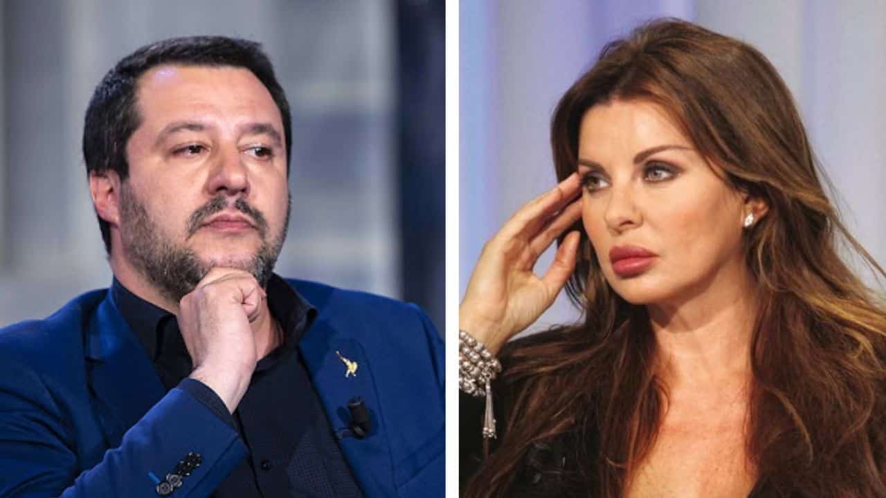 Matteo Salvini e Alba Parietti