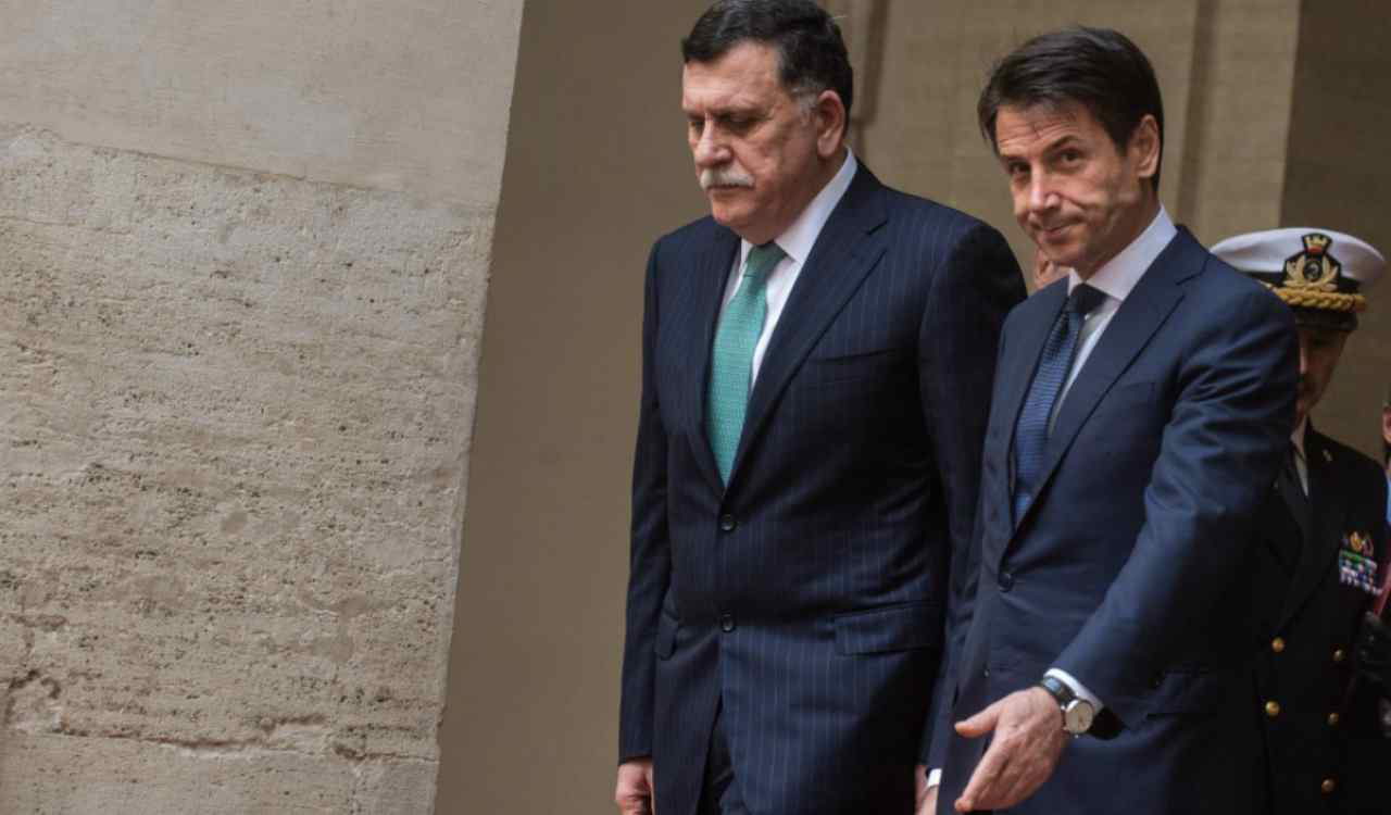conte incontra al-Sarraj