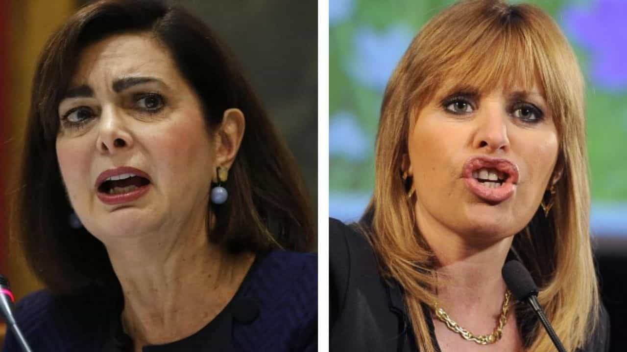 Laura Boldrini e Alessandra Mussolini