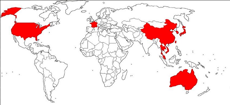 mappa diffusione coronavirus