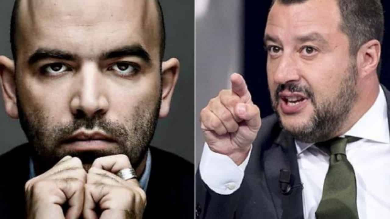 Roberto Saviano e Matteo Salvini