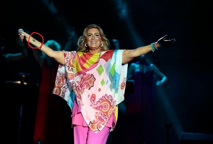 Romina Power tatuaggio Ylenia