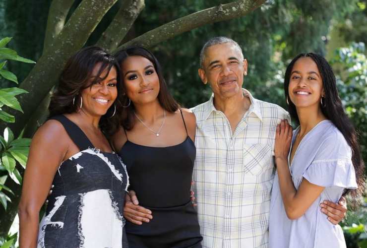 Barak Obama Michelle e figlie-Meteoweek.com 