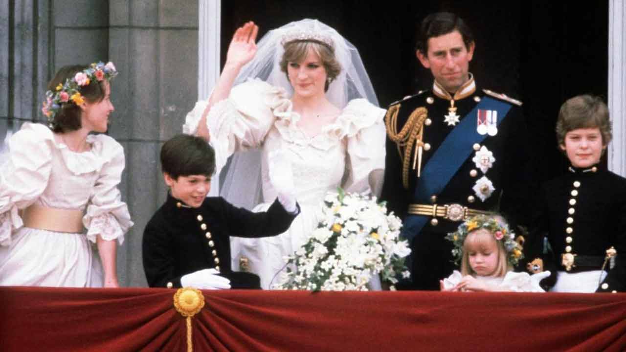 Lady Diana nel giorno del matrimonio