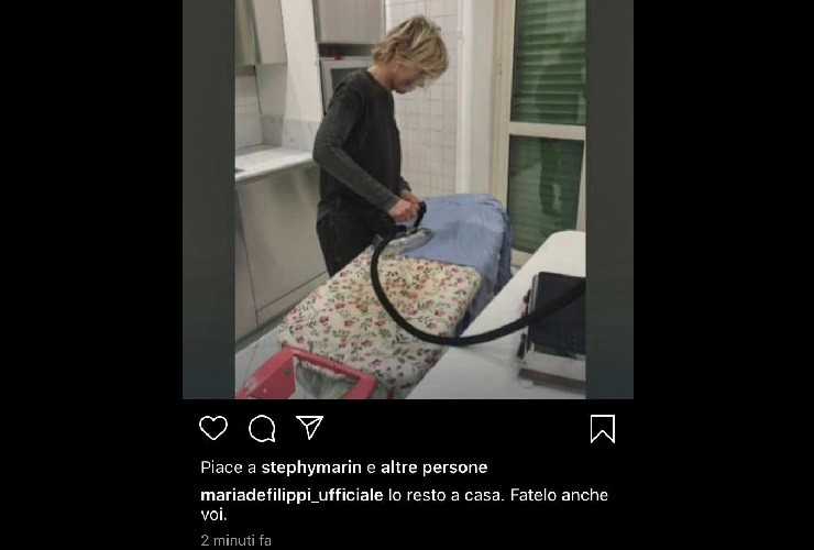 Maria De Filippi casalinga quarantena 