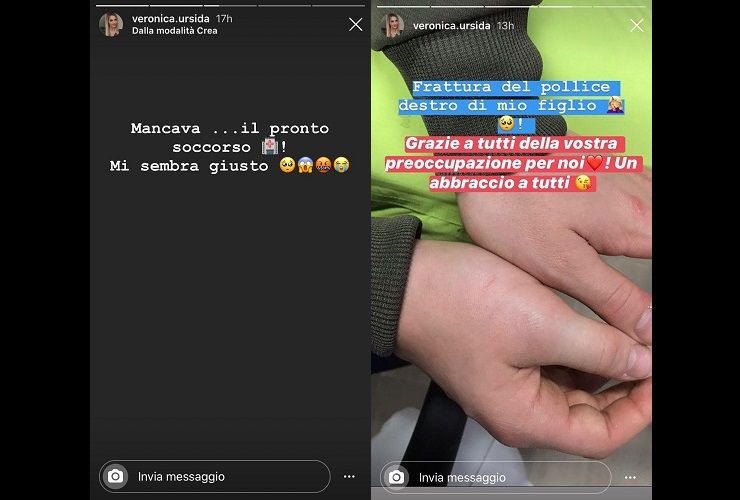 Veronica Ursida vittima di un incidente