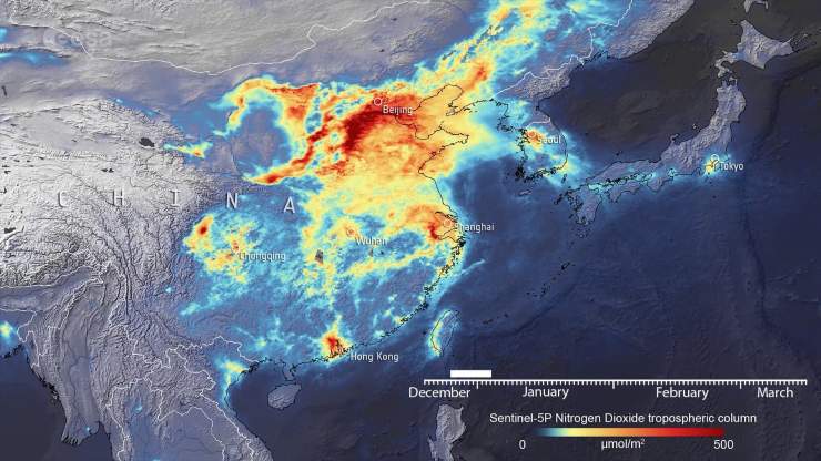 coronavirus inquinamento cina