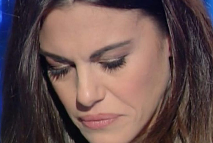 Bianca Guaccero in lacrime