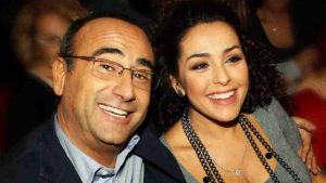 Carlo Conti e la moglie Francesca