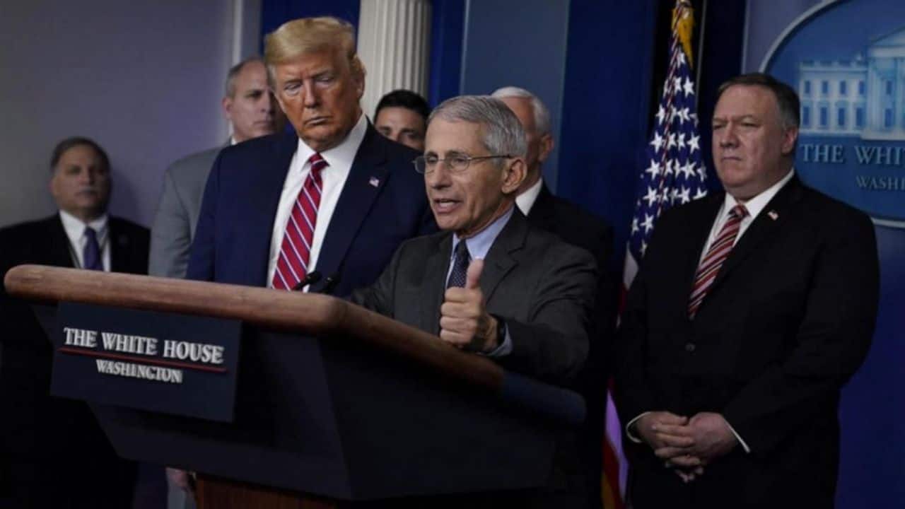 fauci - trump - coronavirus influenza stagionale