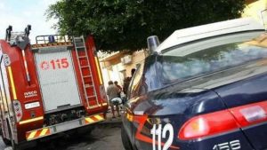 vigili del fuoco e carabinieri