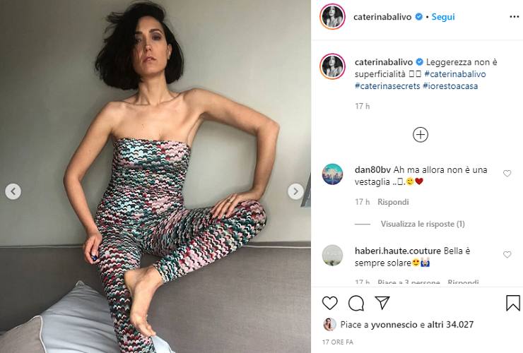 Caterina Balivo su Instagram - meteoweek