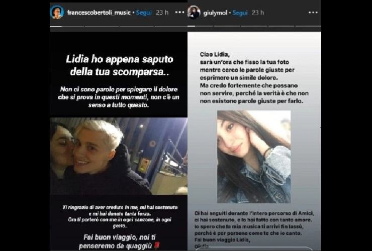 concorrenti di Amici 19 salutano Lidia 