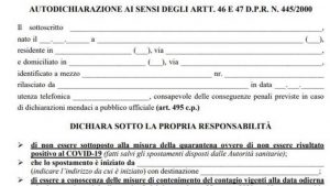 autocertificazione fase 2