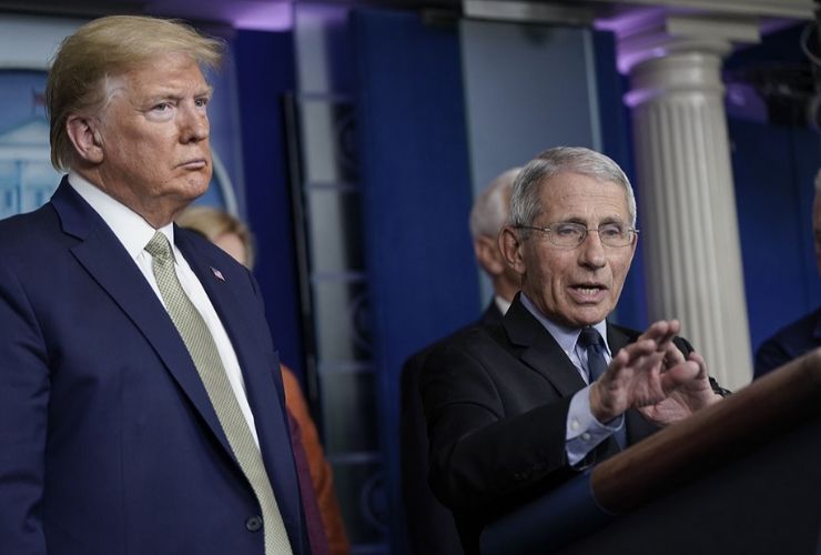 fauci e trump - coronavirus