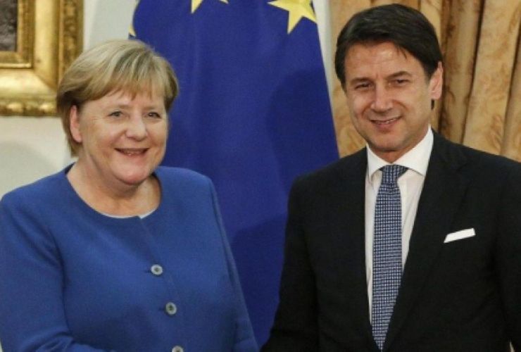 merkel e conte