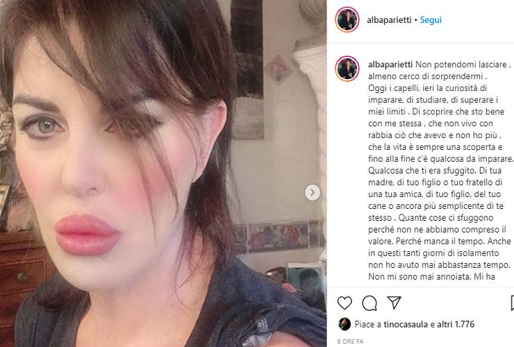 Alba Parietti su Instagram - meteoweek