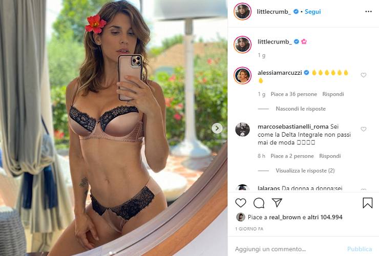Elisabetta Canalis su Instagram - meteoweek