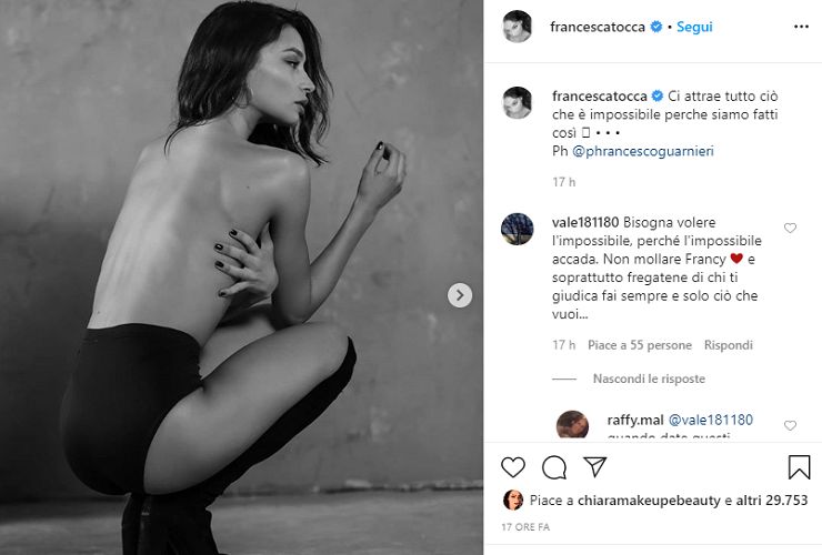Francesca Tocca su Instagram - meteoweek