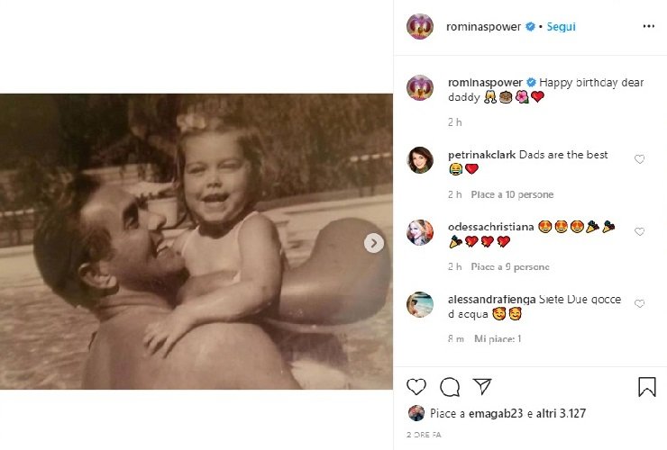 Romina Power uomo della sua vita