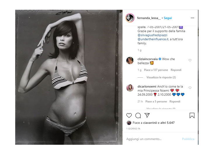 Fernanda Lessa su Instagram