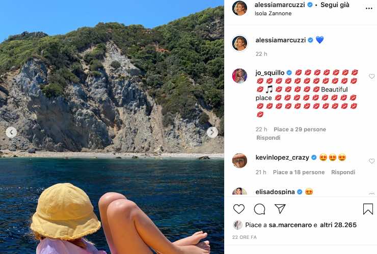 Alessia Marcuzzi su Instagram - meteoweek