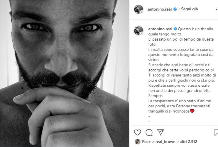 Antonino Spadaccino su Instagram-Meteoweek.com