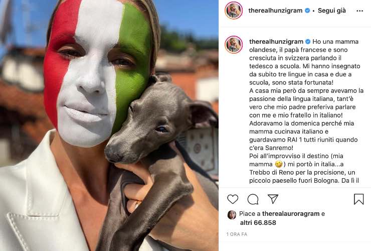 Michelle Hunziker su Instagram - meteoweek