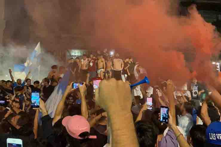 Tifosi del Napoli coppa Italia