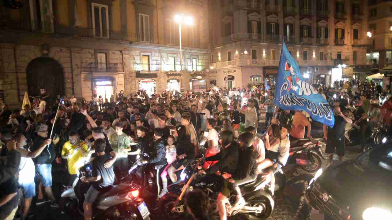 festeggiamenti napoli coppa italia