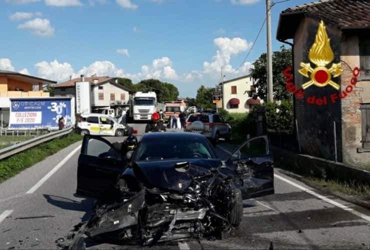 scontro panda porsche - evelina federigo