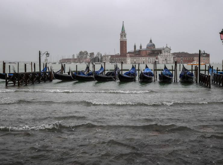 Torna acqua alta a Venezia: massima prevista fino a 120 centimetri