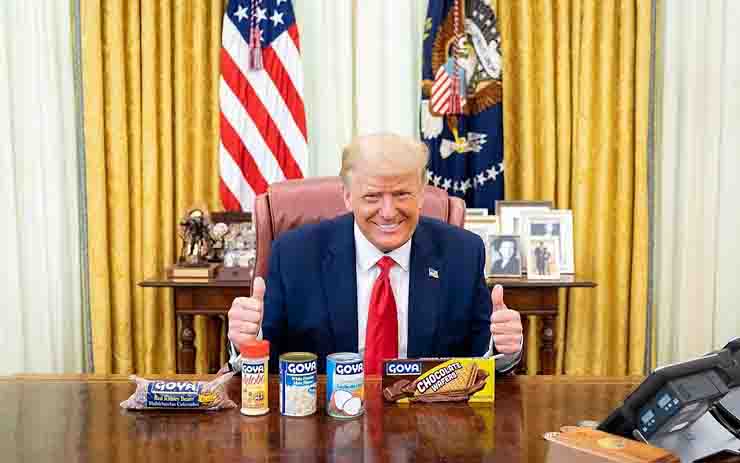 Trump fagioli Goya Casa Bianca