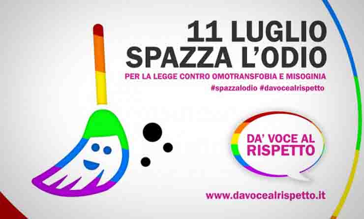 Flashmob hashtag spazzalodio iniziativa 