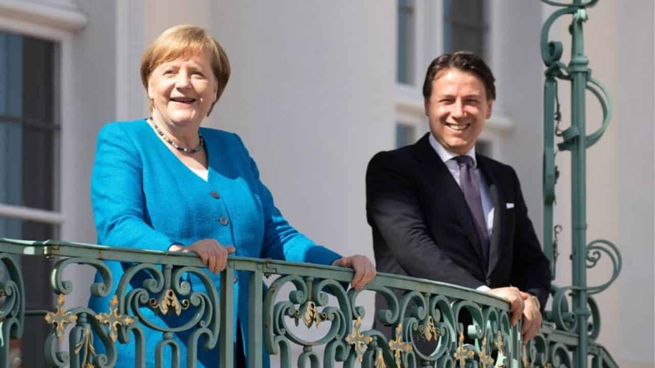 Incontro Merkel e Conte